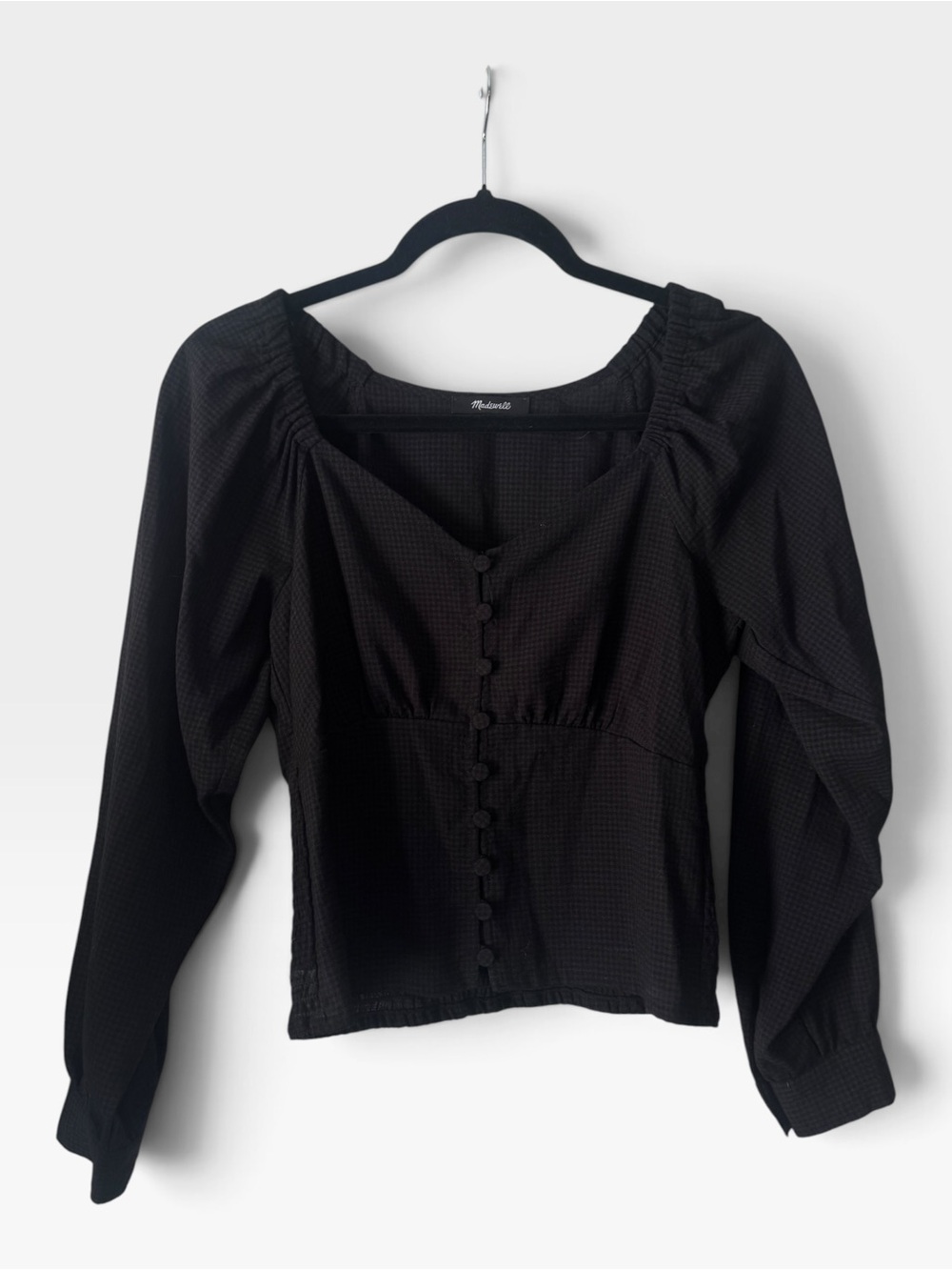 Madewell Preston Puff Sleeve Top, XS